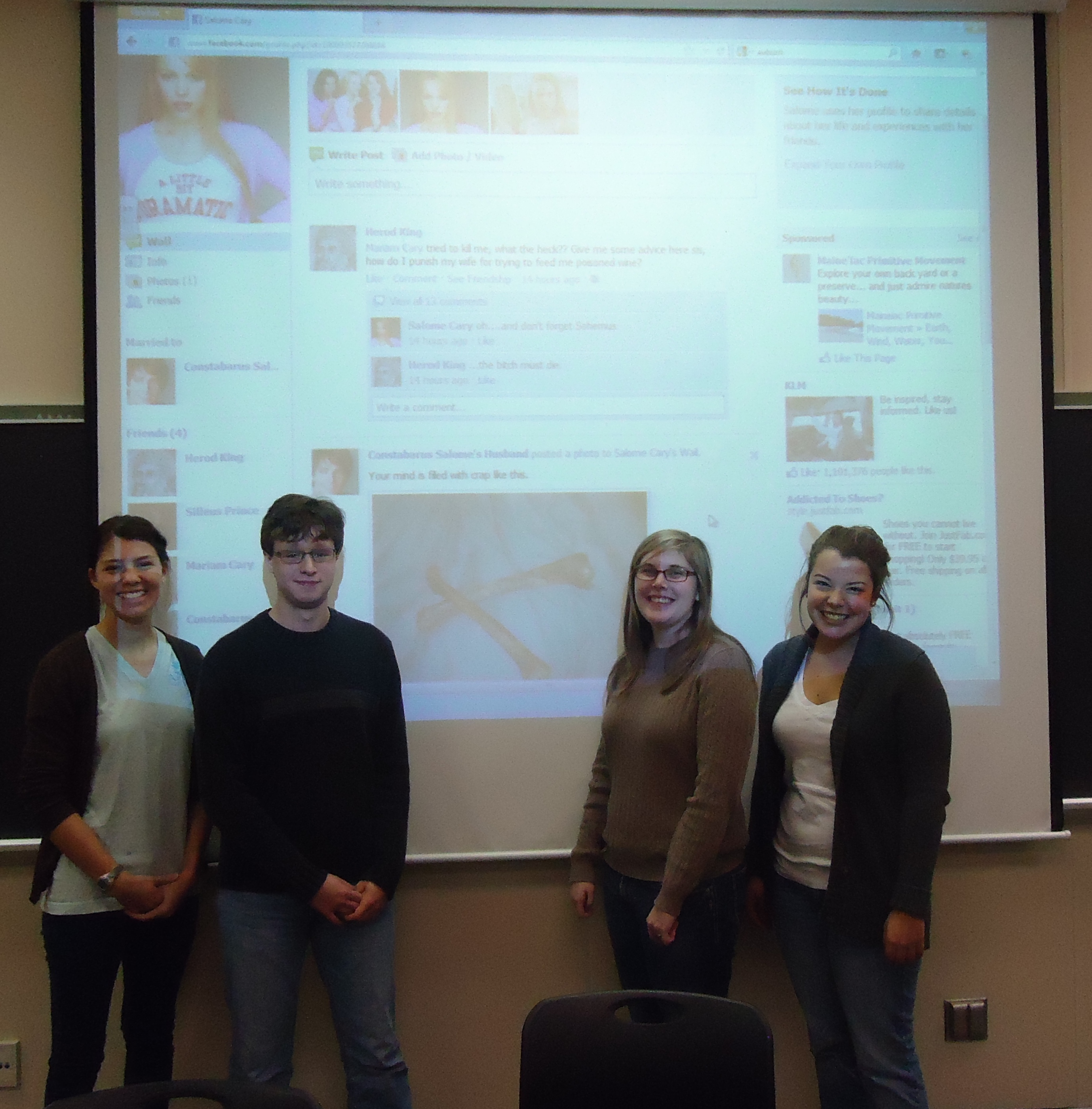 Taylor Nash, David Sanderlin, Jenna Mullins, Caitlin Sheridan