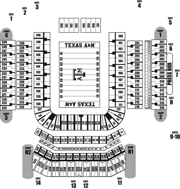 Kyle Stadium Seating Chart
