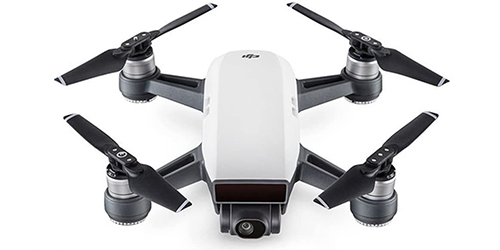 Drone on white background