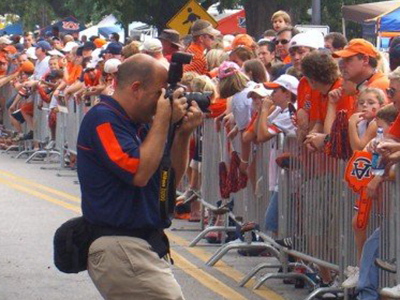 Anthony Hall taking a photo
