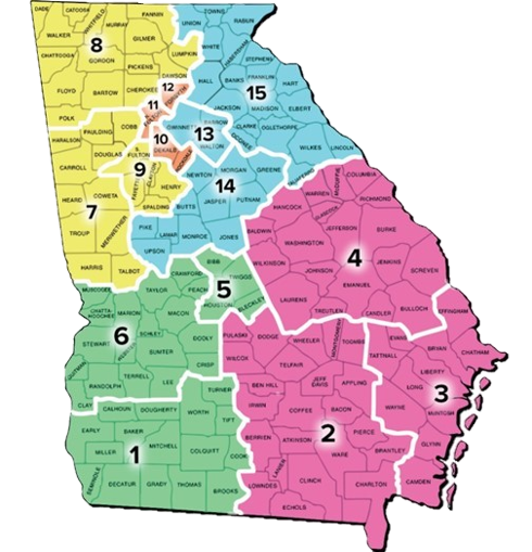 Georgia Region Map