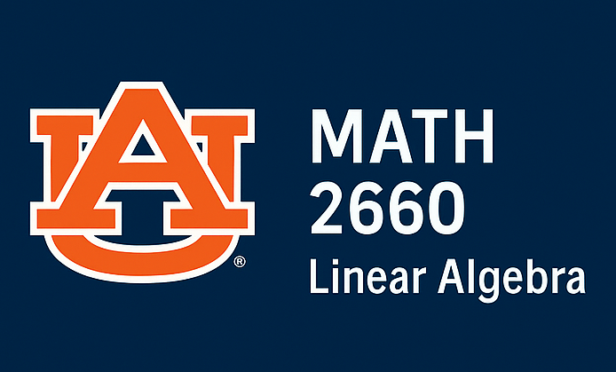Auburn MATH 2660 Linear Algebra